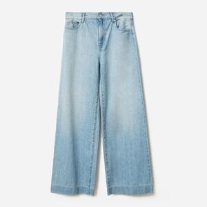 EVERLANE The Summer Super-soft Wide Leg Jean – Faded Sky Blue Denim